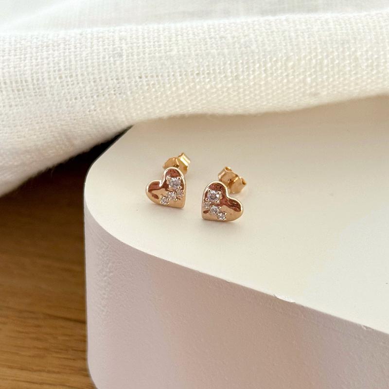 Boucles d'oreilles "Faustine" plaqué or