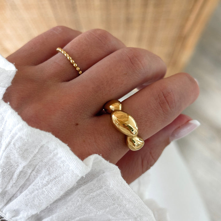 Bague "Malia" acier