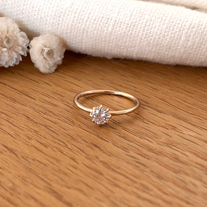 Bague "Siena" plaqué or