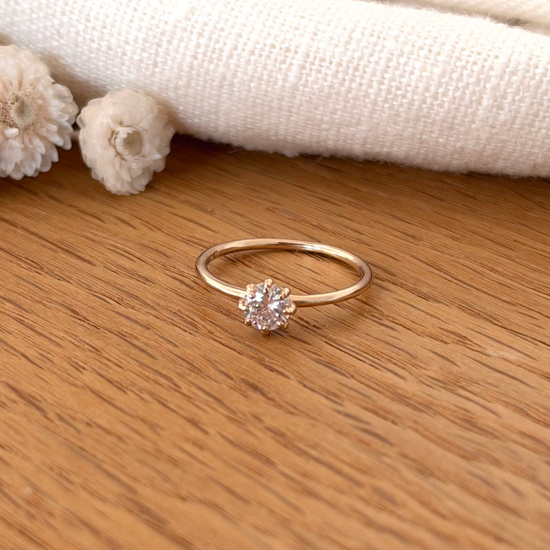 Bague "Siena" plaqué or