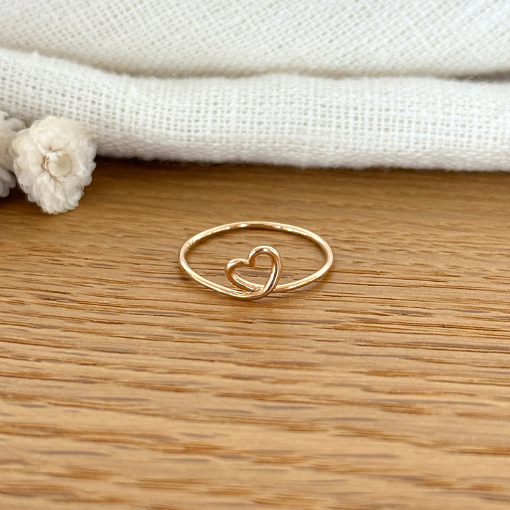 Bague "Amo" plaqué or