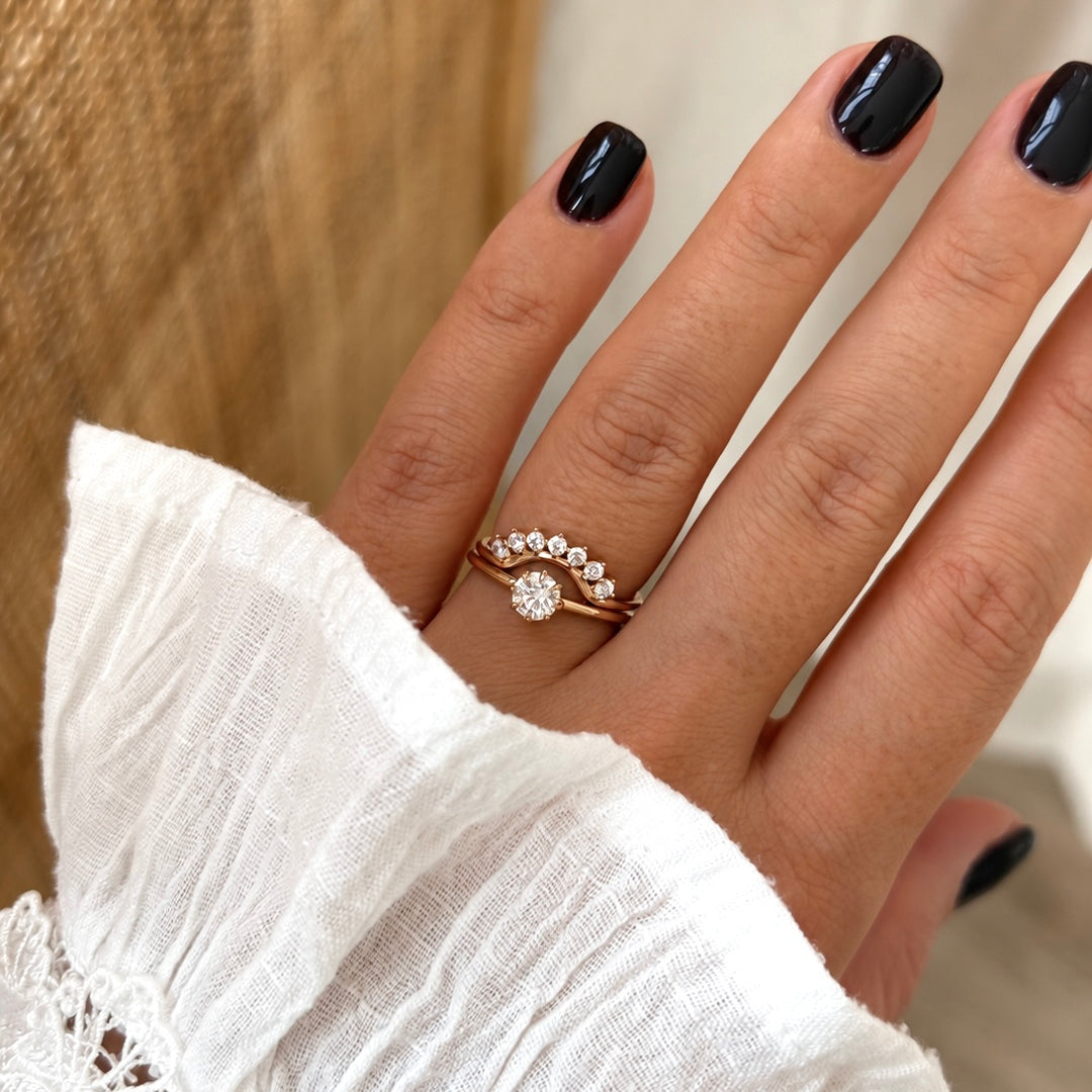 Bague "Siena" plaqué or