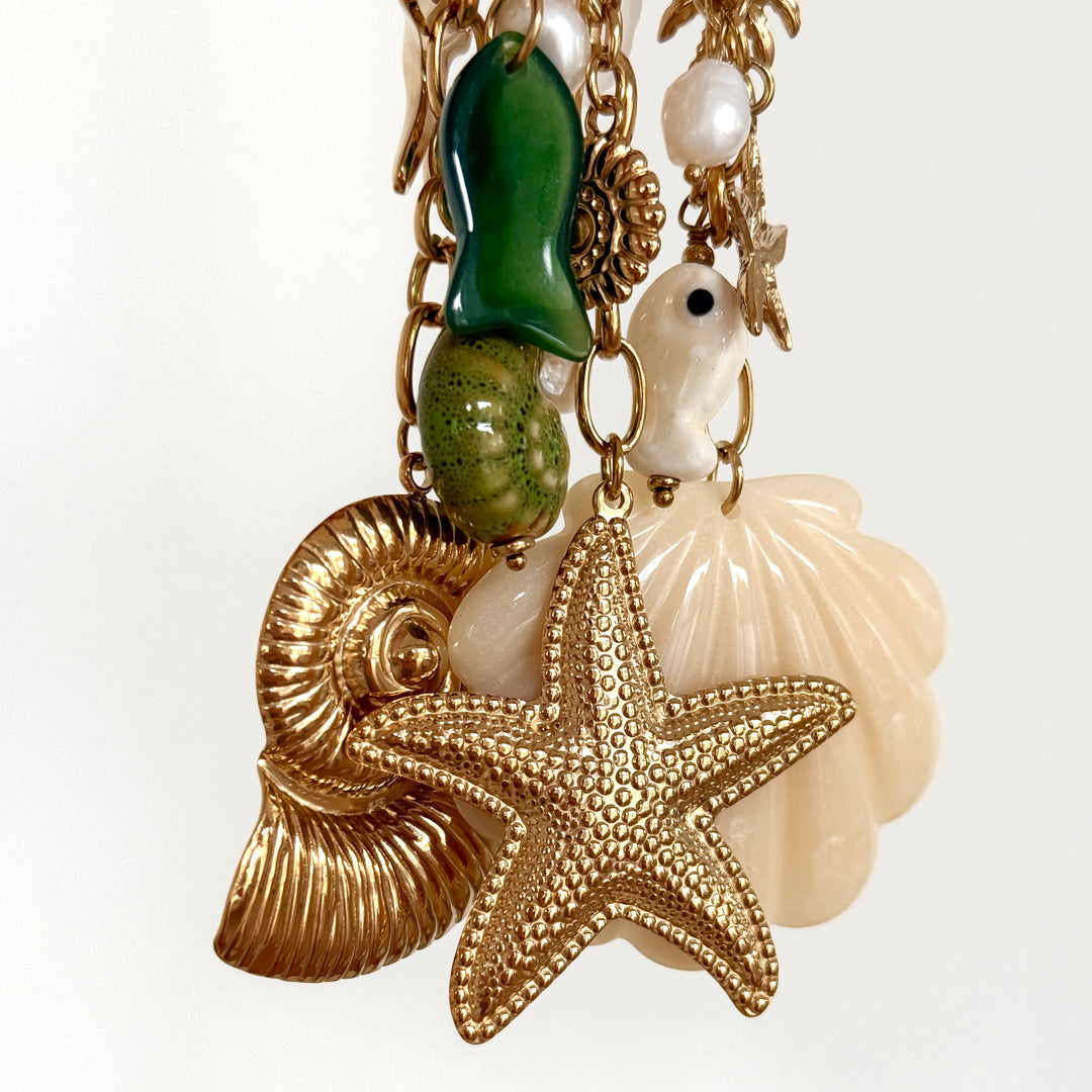 Bijou de sac "Etoile de mer" acier