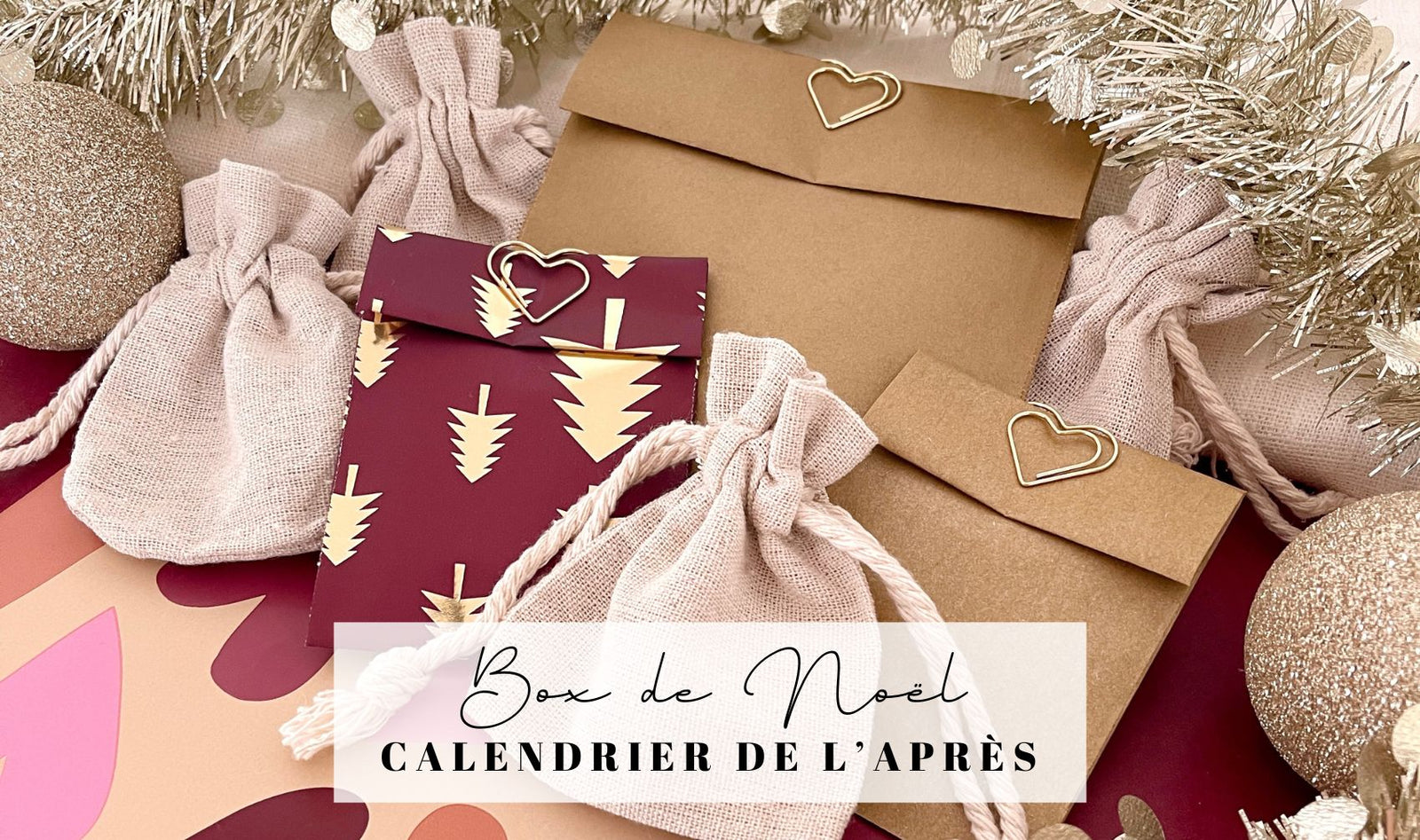 Notre box de Noël est une jolie alternative du calendrier de l'après bijoux, le cadeau parfait à glisser au pied du sapin !