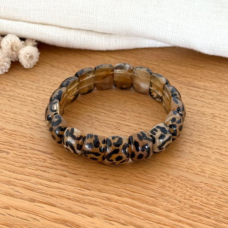 Bracelet "Alia" léopard-Bracelet-Instants Plaisirs • Bijoux-Instants Plaisirs | Bijoux