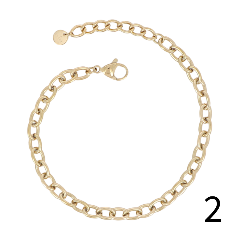 Bracelet chaine acier