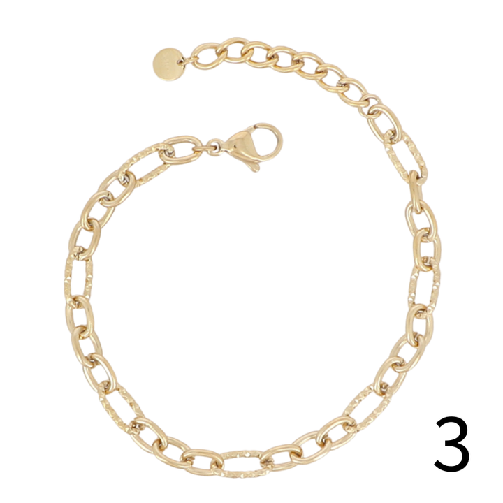 Bracelet chaine acier