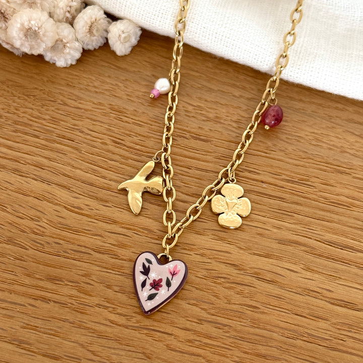 Collier "Lison" acier