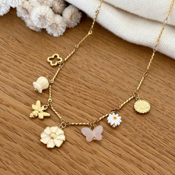 Collar «Eloria» de acero - Collares -Instants Plaisirs • Joyas -Instants Plaisirs | Joyas