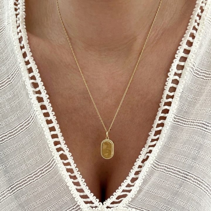 Collier "Jodi" plaqué or-Colliers-instants-plaisirs-Sans Gravure-Chaîne classique 40cm-Instants Plaisirs | Bijoux