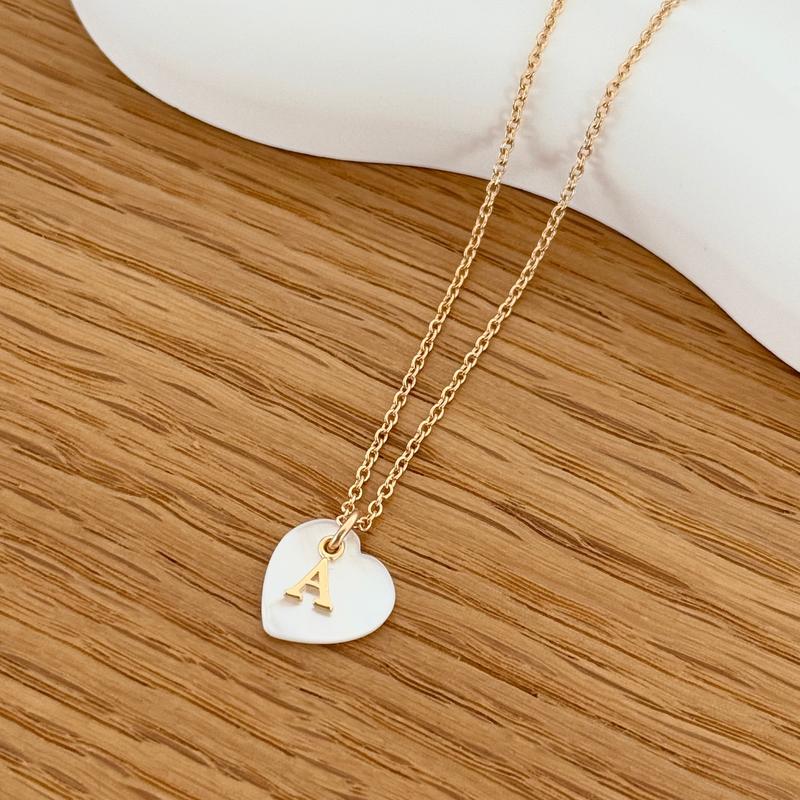 Collier initial "Sidonie" plaqué or-Colliers-instants-plaisirs-Chaîne classique 38cm-Instants Plaisirs | Bijoux