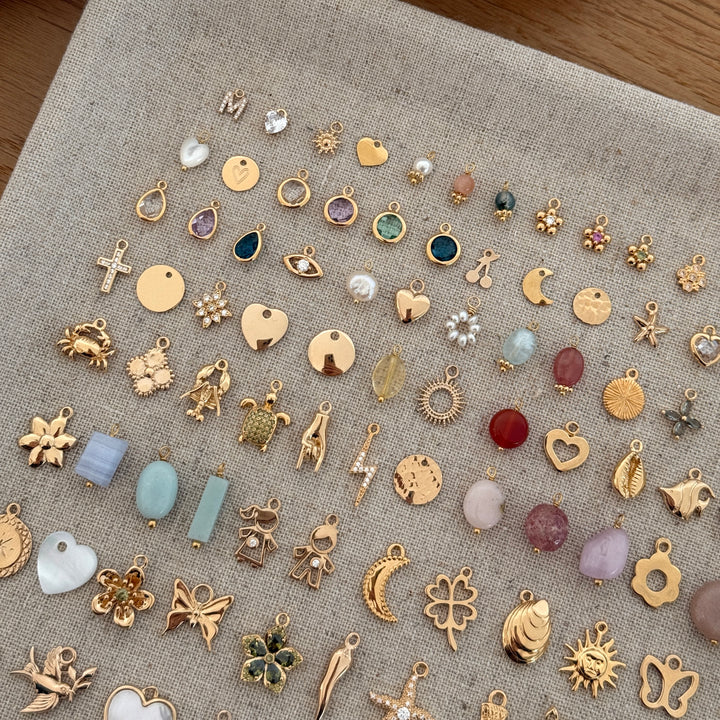 Collier charms personnalisable plaqué or TEST