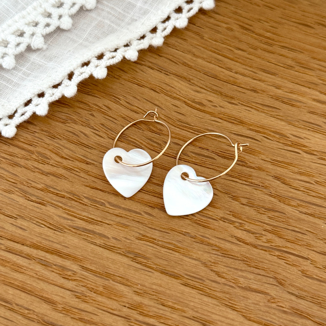 Créoles "Sidonie" plaqué or