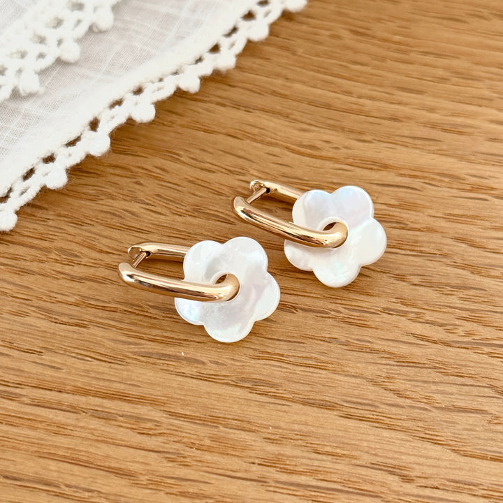 Créoles "Leona" plaqué or