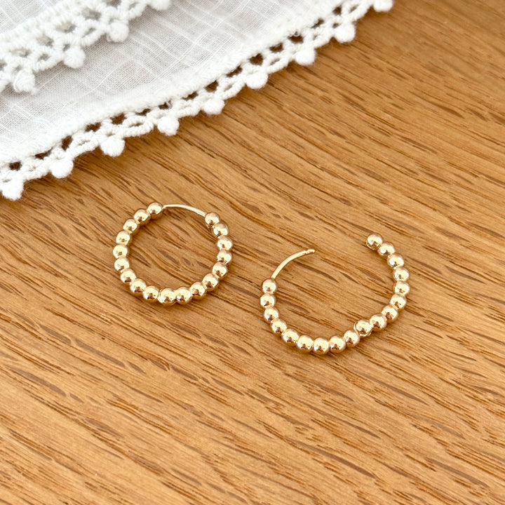 Maxi créoles "Lino" plaqué or