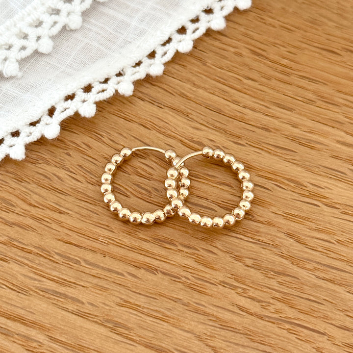 Maxi créoles "Lino" plaqué or