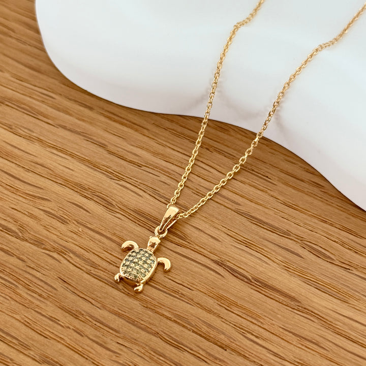 Collier "Lio" plaqué or