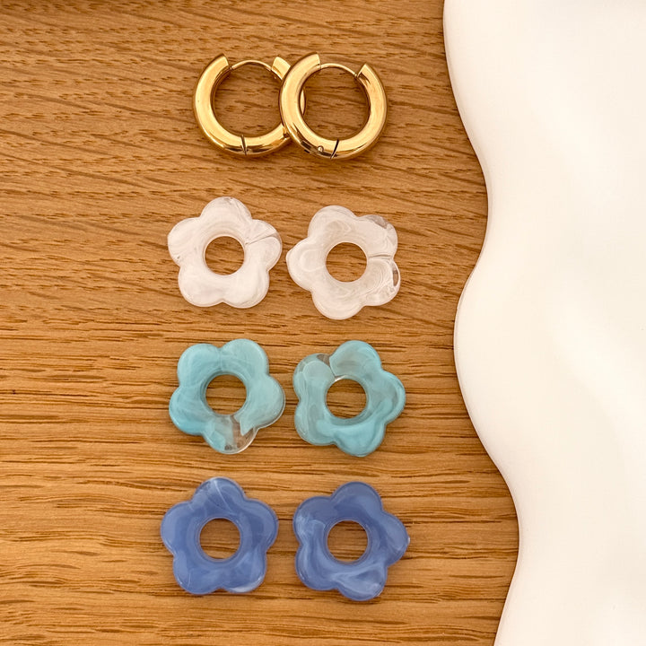 4 - Coffret créoles acier