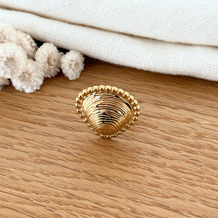 Bague "Oceane" acier