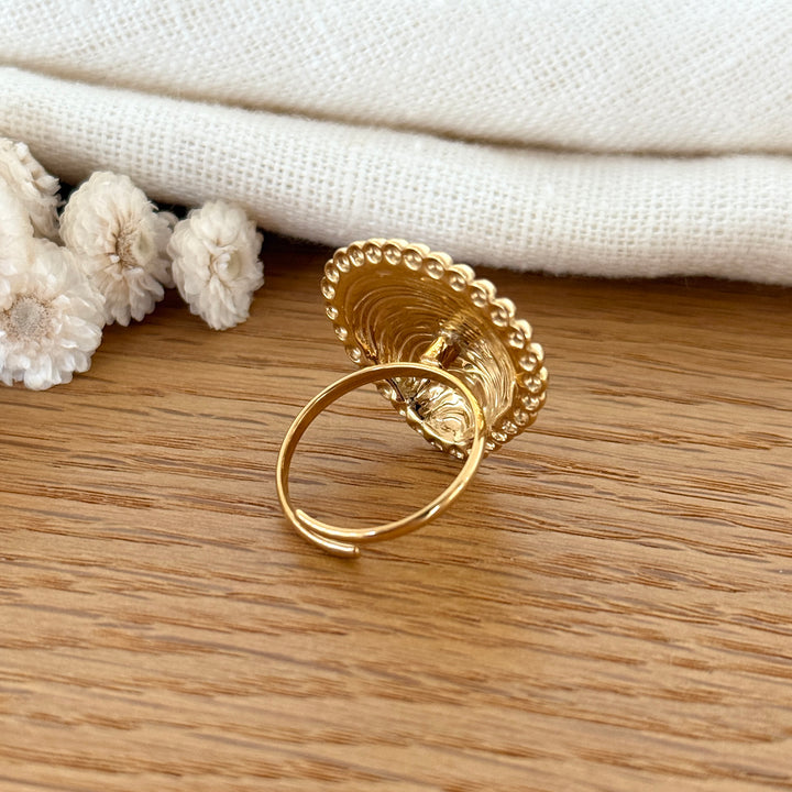 Bague "Oceane" acier