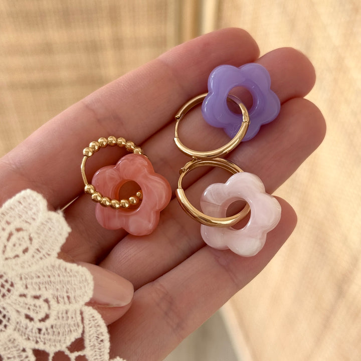 Maxi créoles "Zoé" plaqué or