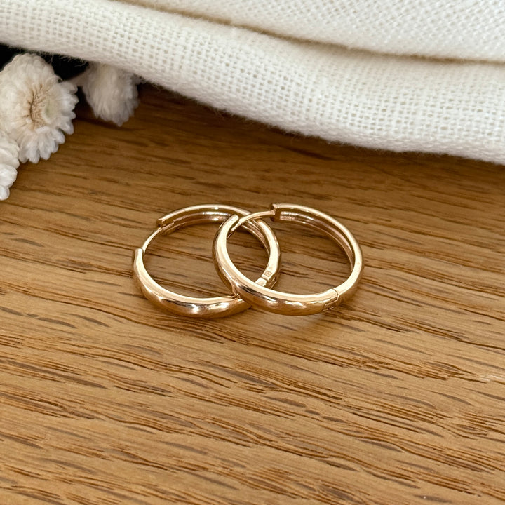 Maxi créoles "Zoé" plaqué or