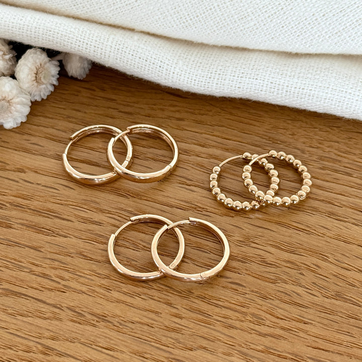 Maxi créoles "Zoé" plaqué or