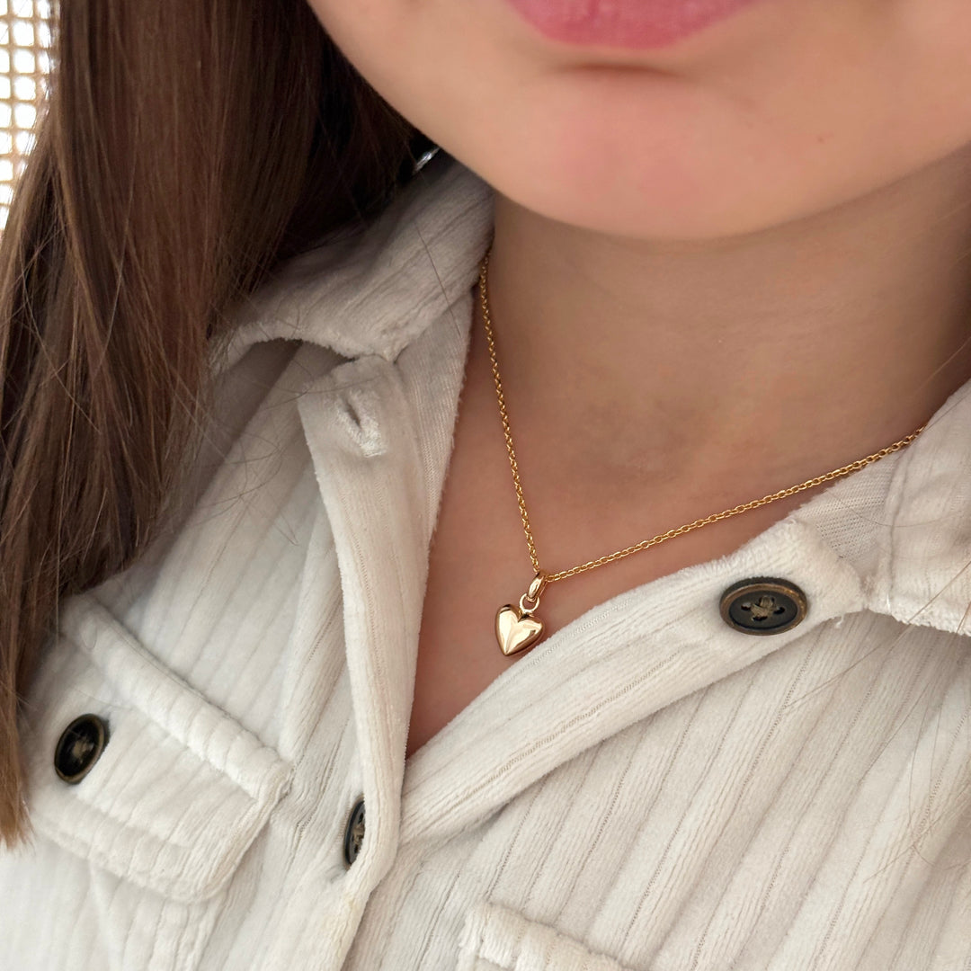 Collier "Cœur" enfant plaqué or