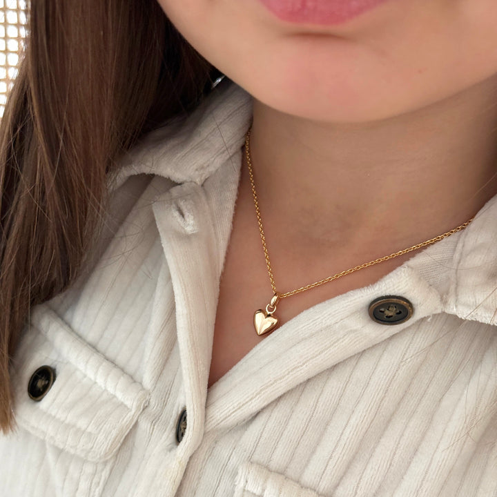 Collier "Cœur" enfant plaqué or