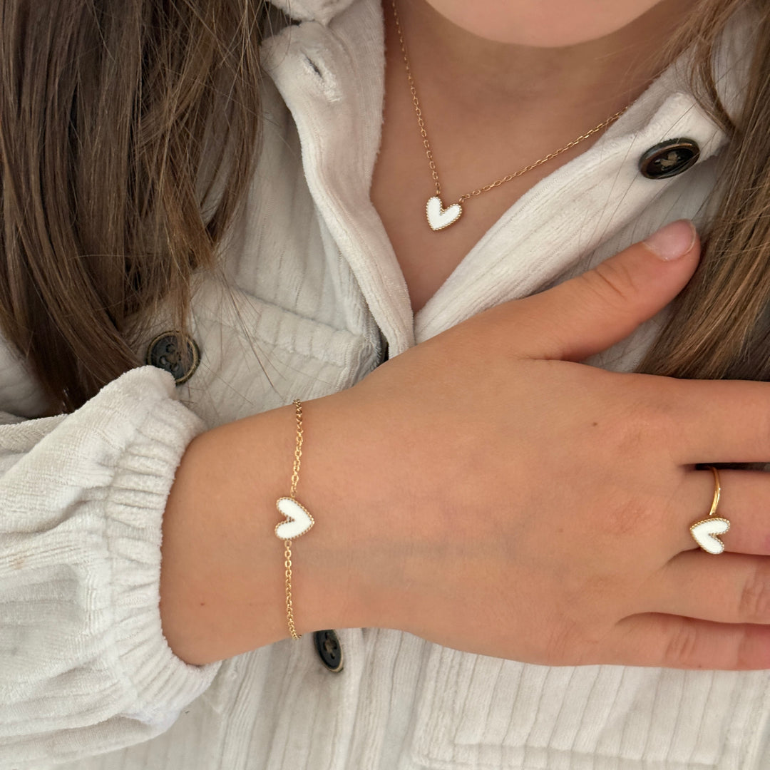 Bague "Louka" enfant acier-Bagues-Instants Plaisirs • Bijoux-Rouge-Instants Plaisirs | Bijoux