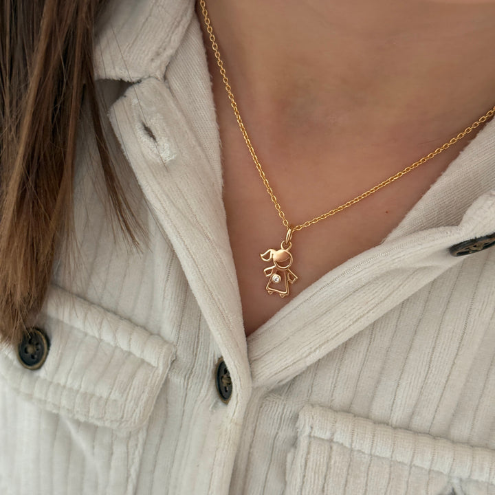 Collier "Léa" enfant plaqué or-Colliers-instants-plaisirs-Instants Plaisirs | Bijoux