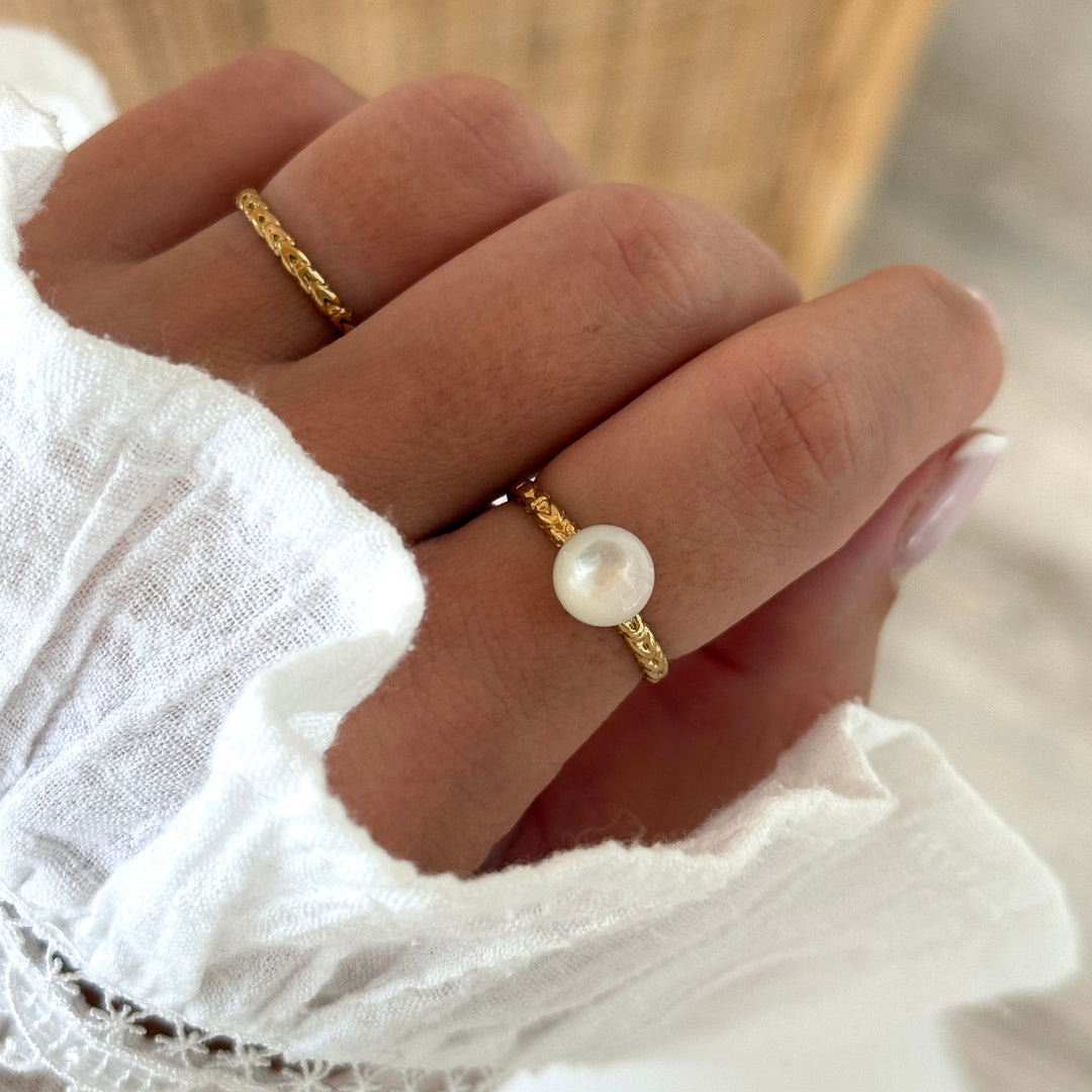 Bague "Aline" acier