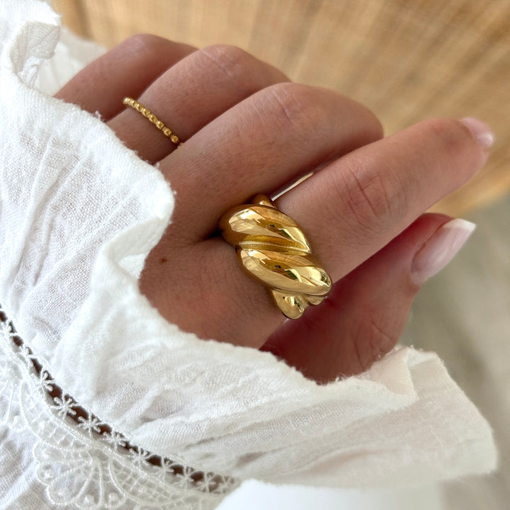 Bague "Abbie" acier