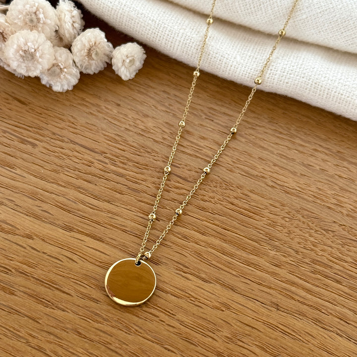 Collier "Médaillon" acier