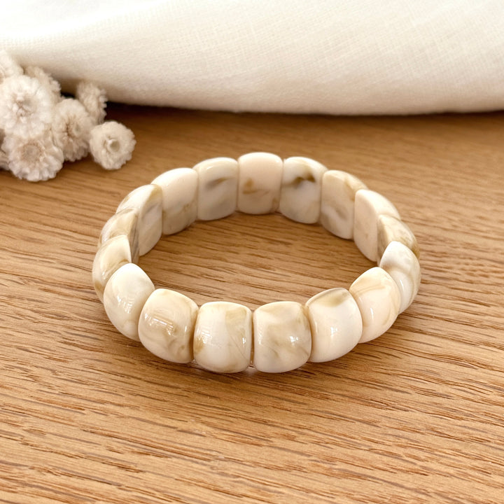 Bracelet "Alia" écru