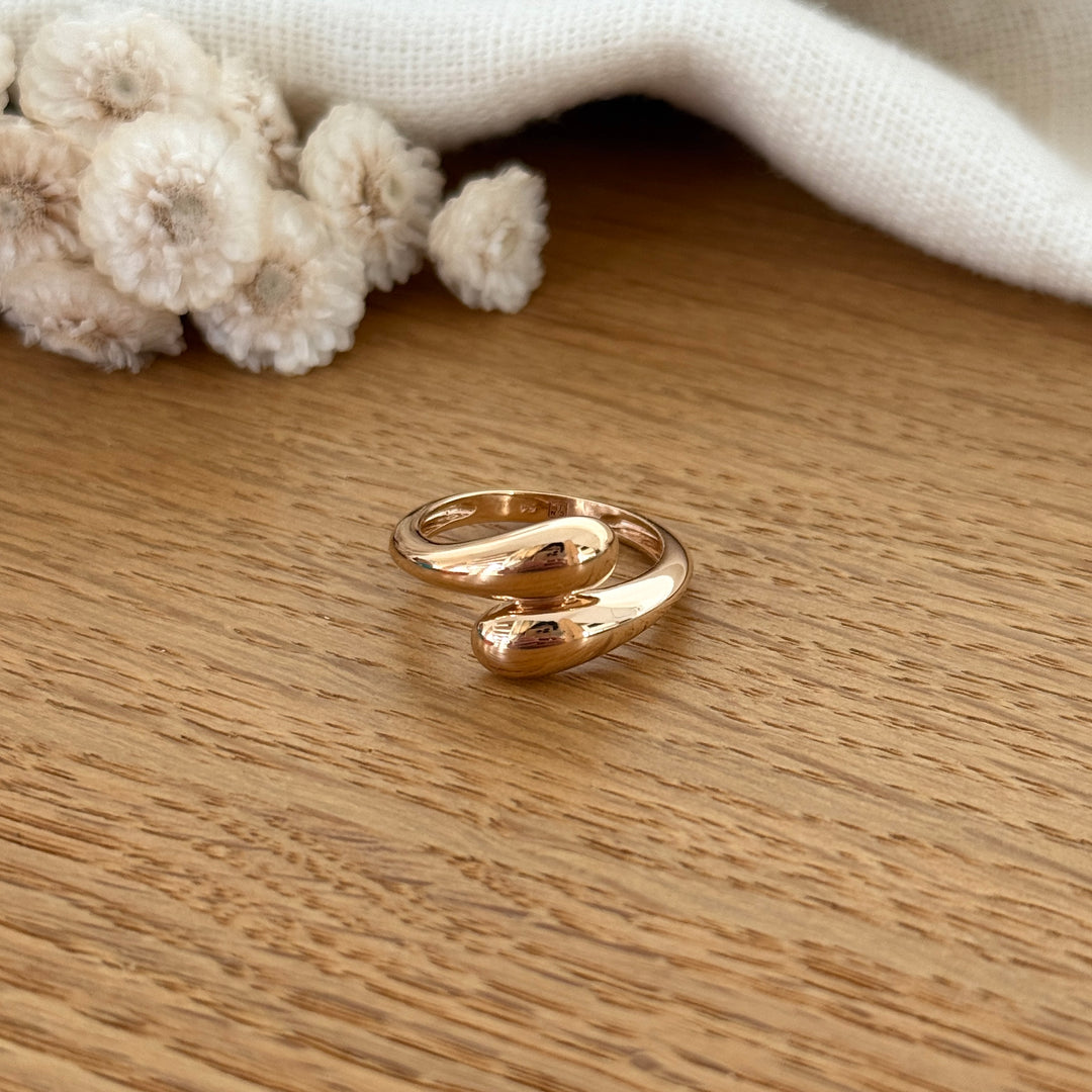 Bague "Gaby" plaqué or