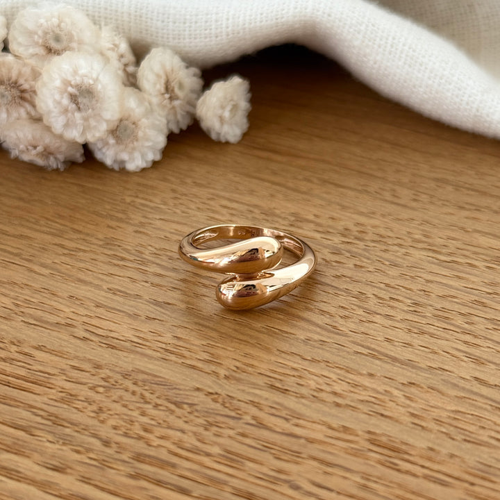 Bague "Gaby" plaqué or