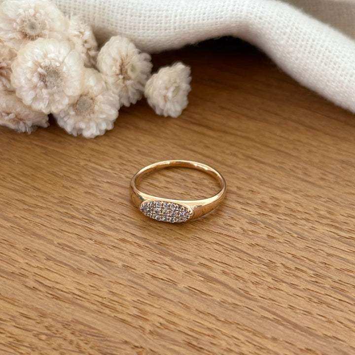 Bague "Olga" plaqué or