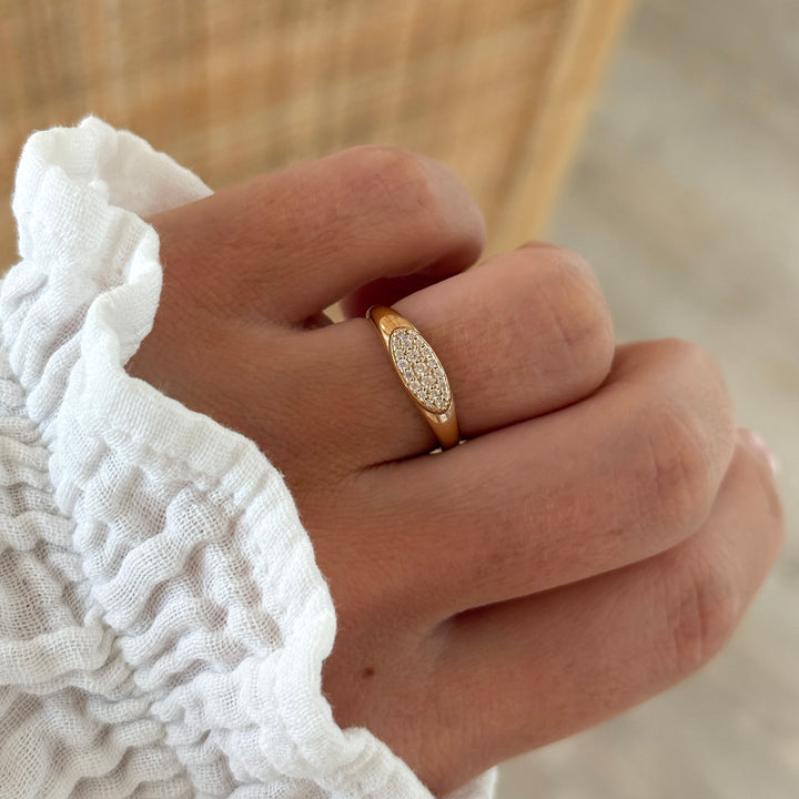 Bague "Olga" plaqué or