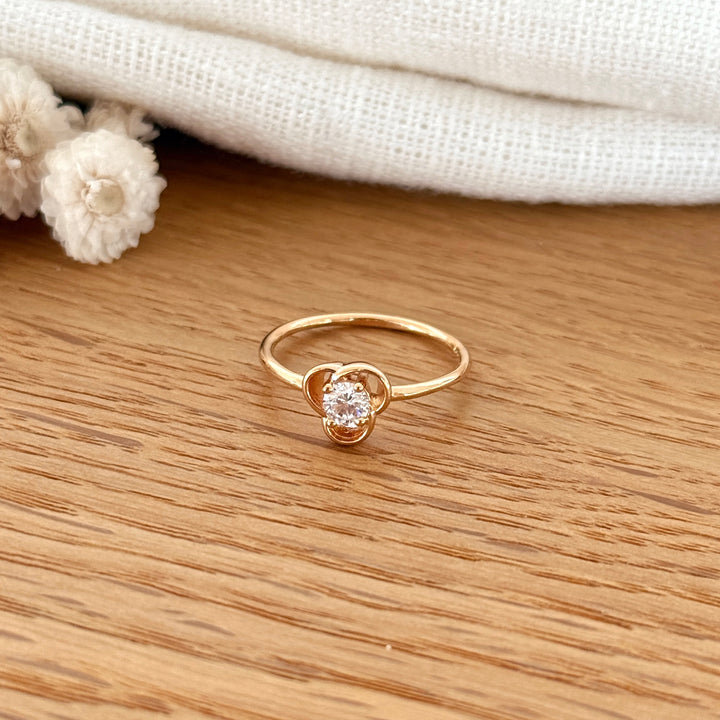 "Saphia" gold-plated ring