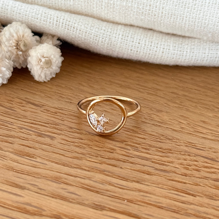Bague "Faiza" plaqué or