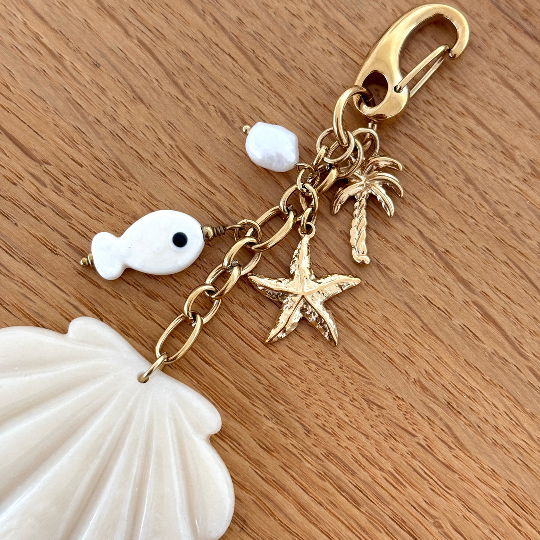 Bijou de sac "Coquillage" acier