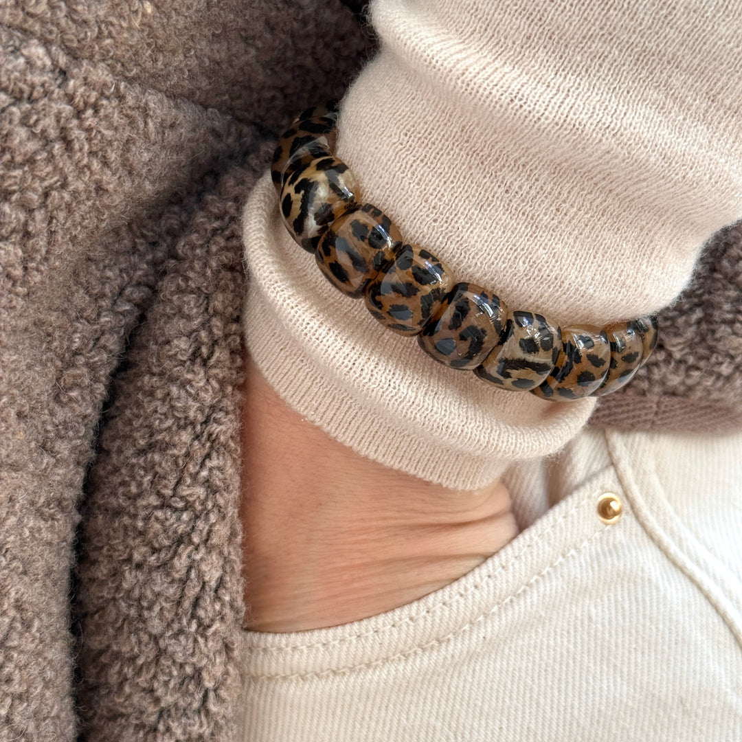 "Alia" leopard bracelet