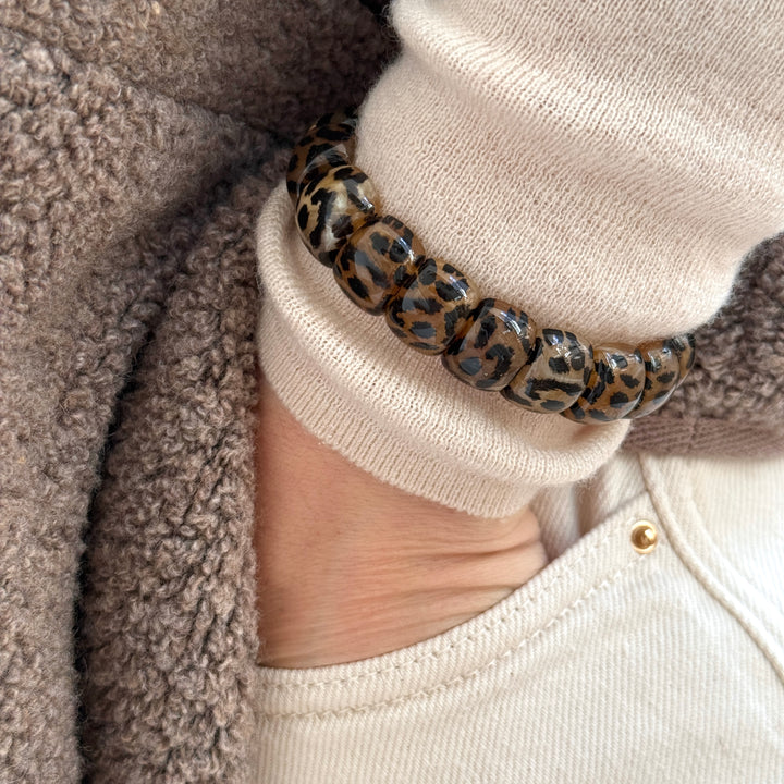 "Alia" leopard bracelet