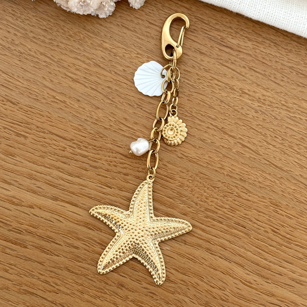 Bijou de sac "Etoile de mer" acier