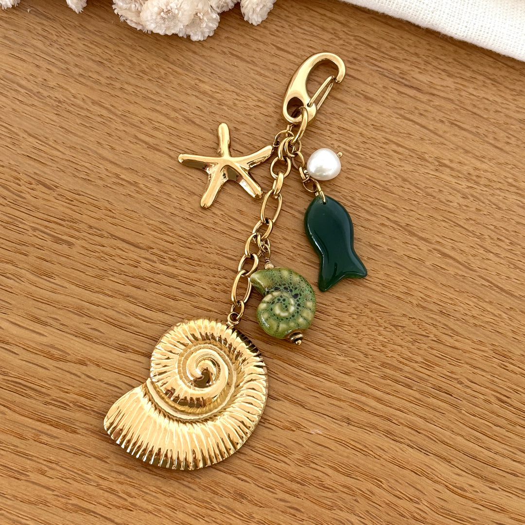 Bijou de sac "Ammonite" acier