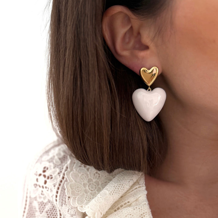 Boucles d'oreilles "Chloé" acier