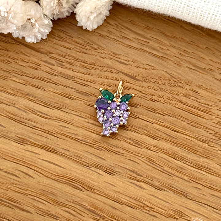 Pendentif "Raisin" plaqué or