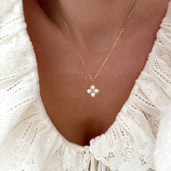 Collier "Leane" acier