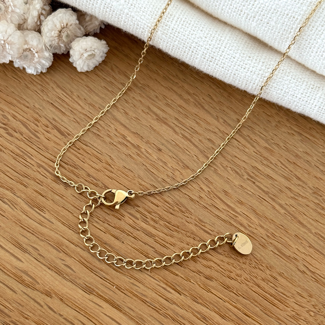 Collier "Leane" acier